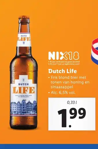 Lidl Dutch Life 0.33L aanbieding