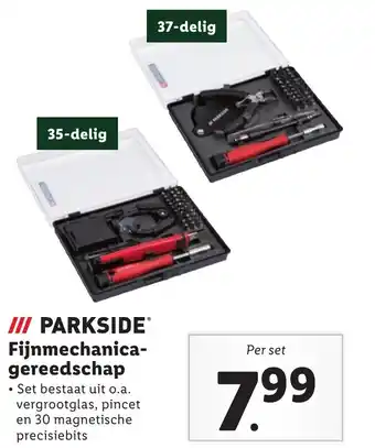 Lidl PARKSIDE Fijnmechanica-gereedschap aanbieding