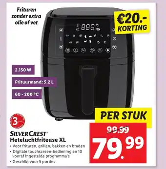 Lidl SILVERCREST Heteluchtfriteuse XL aanbieding