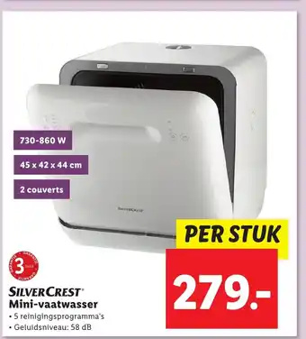 Lidl SILVERCREST Mini-vaatwasser aanbieding