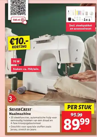 Lidl SILVERCRESTⓇ Naaimachine aanbieding