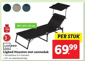 Lidl LIVARNO home Ligbed Houston met zonnedak aanbieding