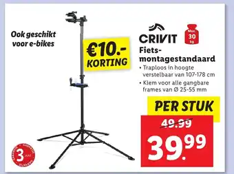 Lidl CRIVIT Fiets- montagestandaard aanbieding