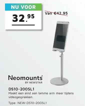 Digitotaal Neomounts by Newstar Telefoonstandaard | DS10-200SL1 aanbieding