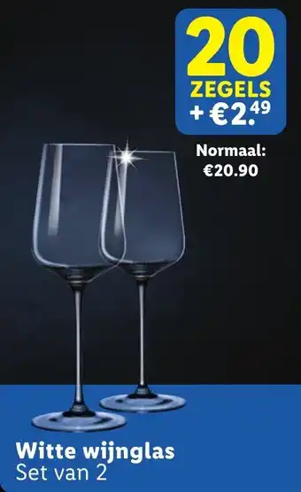 Lidl Witte wijnglas aanbieding