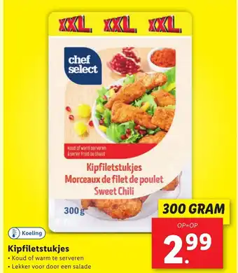 Lidl Kipfiletstukjes 300 gram aanbieding