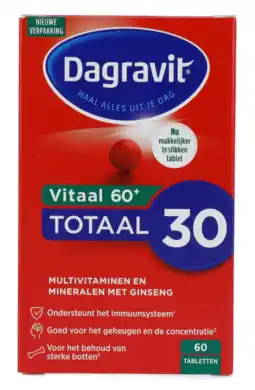 De Online Drogist Dagravit totaal 30 vitaal 60 tabletten 60tb aanbieding