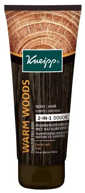 De Online Drogist Kneipp for men 2-in-1 douche warm woods 200ml aanbieding