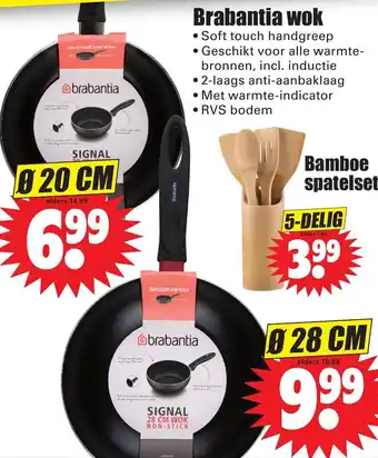 Dirk Brabantia wok 28 cm aanbieding