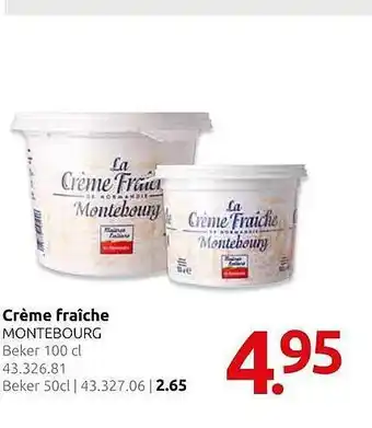 Hocras Montebourg Crème Fraîche 100 cl aanbieding