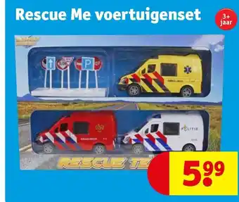 Kruidvat Rescue Me voertuigenset aanbieding