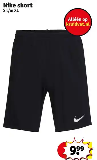 Kruidvat Nike short S t/m XL aanbieding