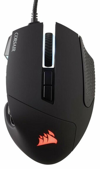 Bol.com Corsair Scimitar RGB Elite Gaming Muis - 18000 DPI - Zwart aanbieding