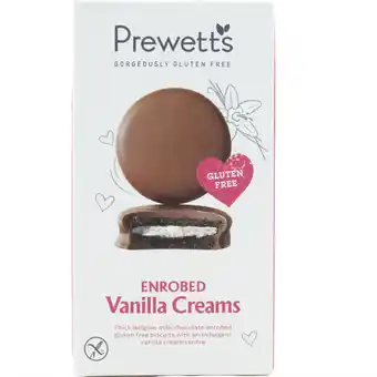 Albert Heijn Prewetts enrobed vanilla creams aanbieding