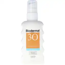 Albert Heijn Biodermal zonnespray spf30 aanbieding