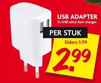 Dekamarkt Usb adapter aanbieding