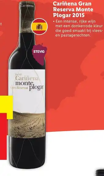 Lidl Catrinena Gran Reserva Monte Plogar 2015 750ml aanbieding