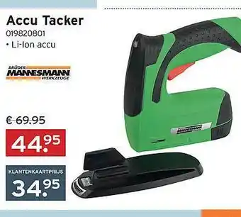 Heuts Accu Tacker aanbieding