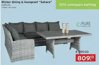 Heuts Wicker Dining & Loungeset "Sahara" aanbieding