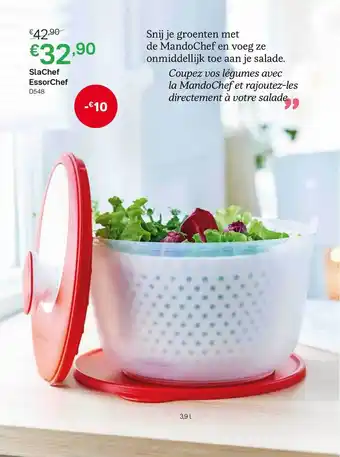 Tupperware SlaChef EssorChef aanbieding