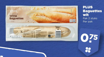 PLUS Plus baguettes wit aanbieding