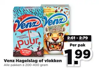 PLUS Venz hagelslag of vlokken aanbieding