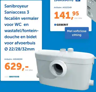 Warmteservice Sanibroyeur aanbieding