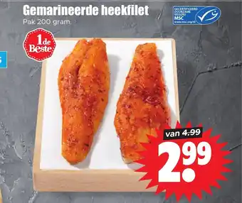 Dirk Gemarineerde heekfilet Pak 200 gram. aanbieding