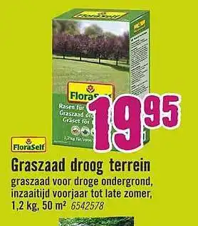 Hornbach Floraself Graszaad Droog Terrein aanbieding