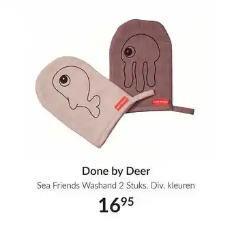 Babypark Done By Deer Sea Friends Washand 2 Stuks aanbieding