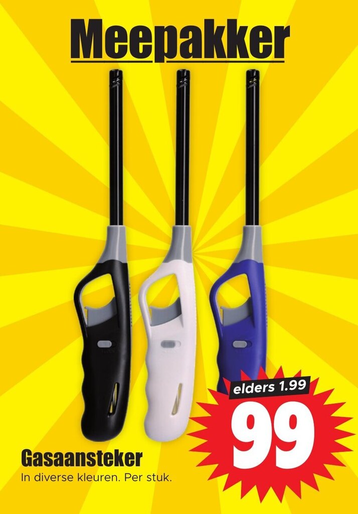 Navulbare Gasaansteker | Gratis Levering