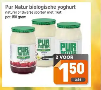 Dagwinkel Pur Natur Biologische Yoghurt 150 gram aanbieding