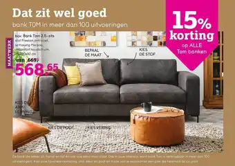 Leen Bakker Bank Tom 2.5-Zits aanbieding