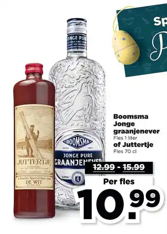 PLUS Boomsma Jonge Graanjenever Of Juttertje aanbieding