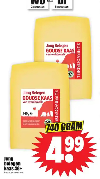 Dirk Jong belegen kaas 48+ 740 GRAM aanbieding