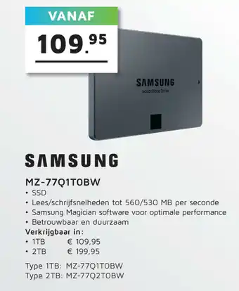 Digitotaal SAMSUNG MZ-77Q1TOBW aanbieding