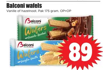 Dirk Balconi wafels Vanille of hazelnoot. Pak 175 gram. aanbieding