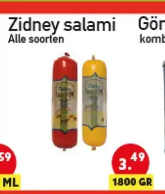 Tanger Markt Zidney salami Alle soorten 1800 GR aanbieding