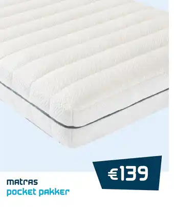 Beddenreus Matras pocket pakker aanbieding