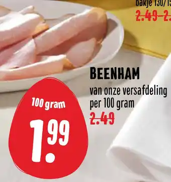 MCD Supermarkt Beenham 100 gram aanbieding