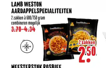 MCD Supermarkt Lamb Weston Aardappelspecialiteiten aanbieding
