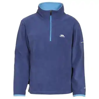 Decathlon Jongens etto half zip fleece sweater (zwart) aanbieding