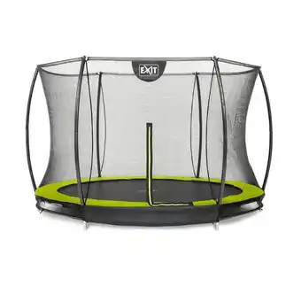 Decathlon Trampoline - silhouette inground (incl. veiligheidsnet) - 244 cm - zwart - tramp aanbieding