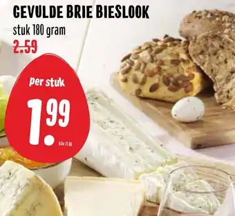 MCD Supermarkt Gevulde Brie Bieslook 180 gram aanbieding