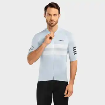 Decathlon Ultralichtgewicht shirt wielrennen siroko m3 bealach lichtblauw heren aanbieding