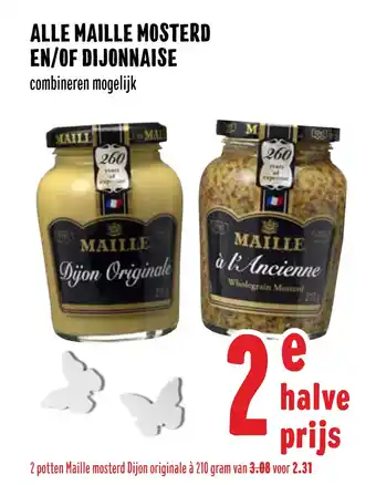 MCD Supermarkt Alle Maille Mosterd En/Of Dijonnaise aanbieding