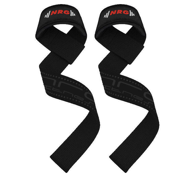Lifting straps deadlift straps deluxe met padding extra grip aanbieding bij Decathlon
