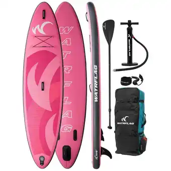 Decathlon Premium kwaliteit opblaasbaar sup board glide-pink 10'6, 320cm, set aanbieding