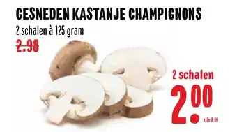 MCD Supermarkt Gesneden Kastanje Champignons 125 gram aanbieding