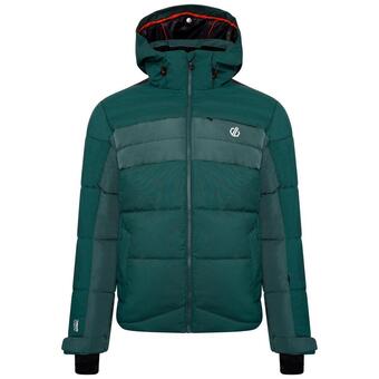Decathlon Denote heren skiën waterdichte jas - donkerblauw / rood aanbieding
